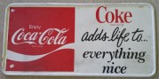 E 57. Coke  adds life 90 x 44cm (Small)